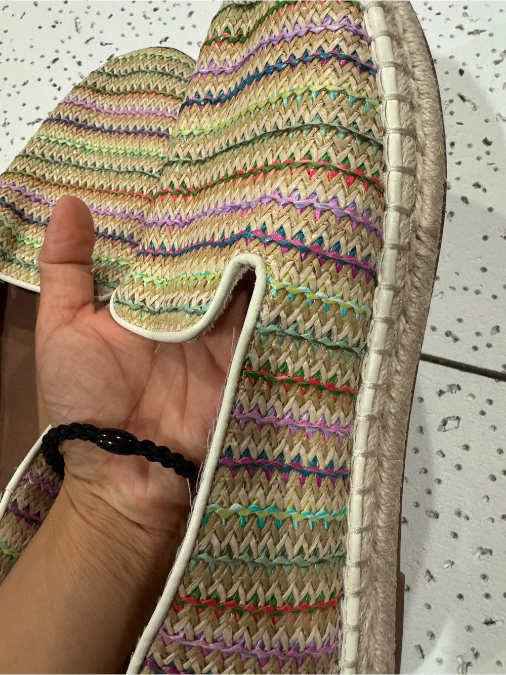 Woven Multicolor Espadrille Slip-On Women's Shoe